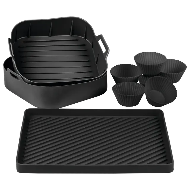chef-cuisine-air-fryer-zubeh-rset-silikon-15-tlg-antihaftend image 1
