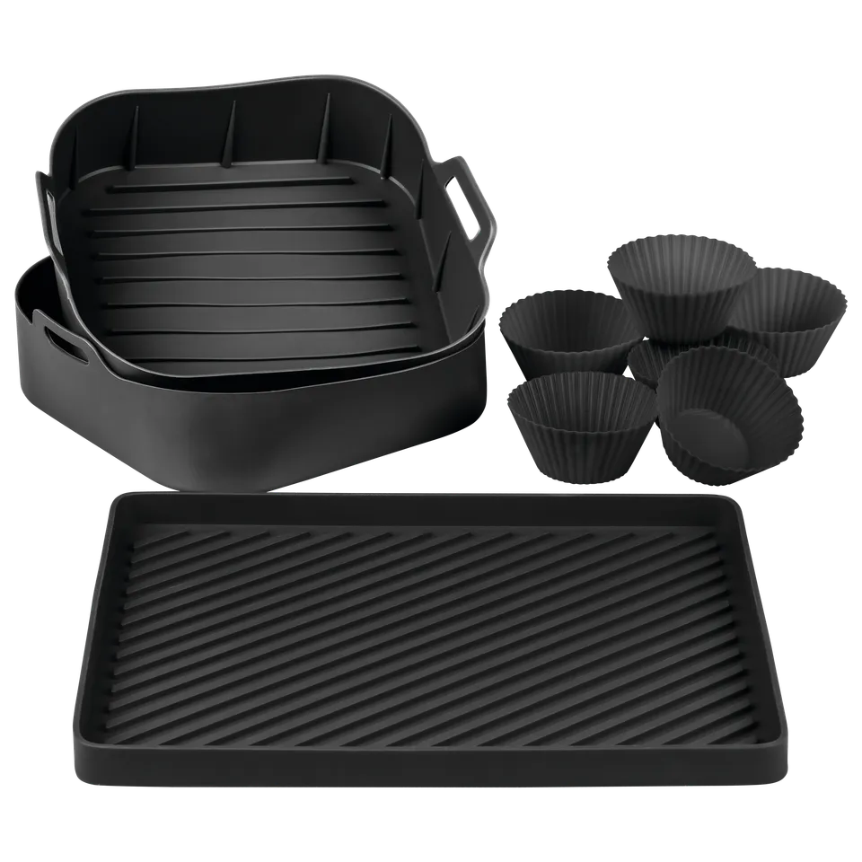 chef-cuisine-air-fryer-zubeh-rset-silikon-15-tlg-antihaftend image 1