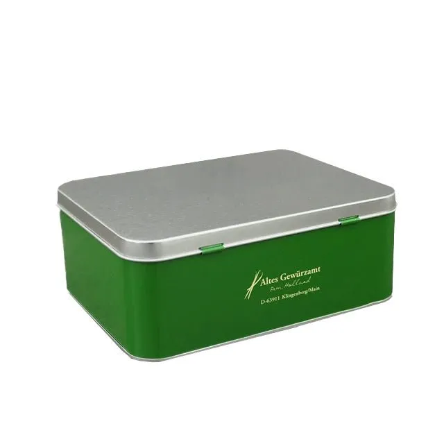 altes-gew-rzamt-geschenkdose-gr-n-blechdose-leer image 1