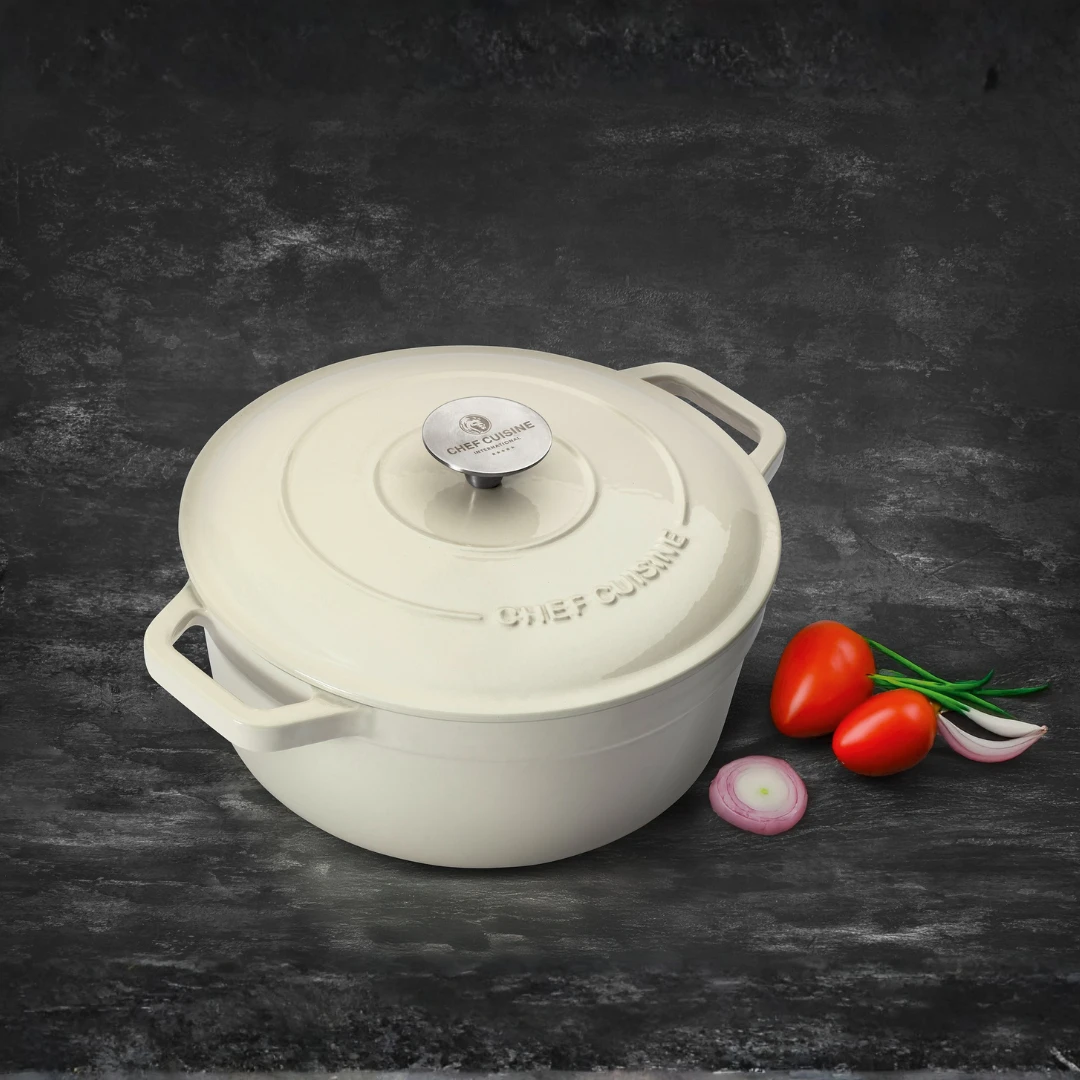 chef-cuisine-gusseisen-br-ter-24-cm-creme-emailliert-mit-deckel image 5