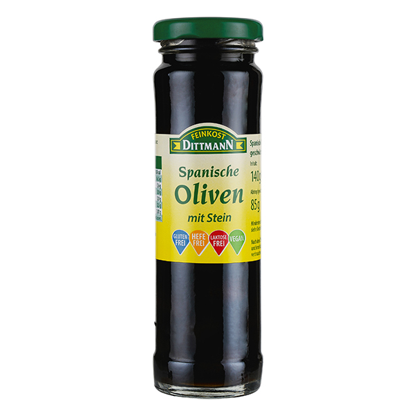feinkost-dittmann-spanische-oliven-schwarz-mit-stein image 1