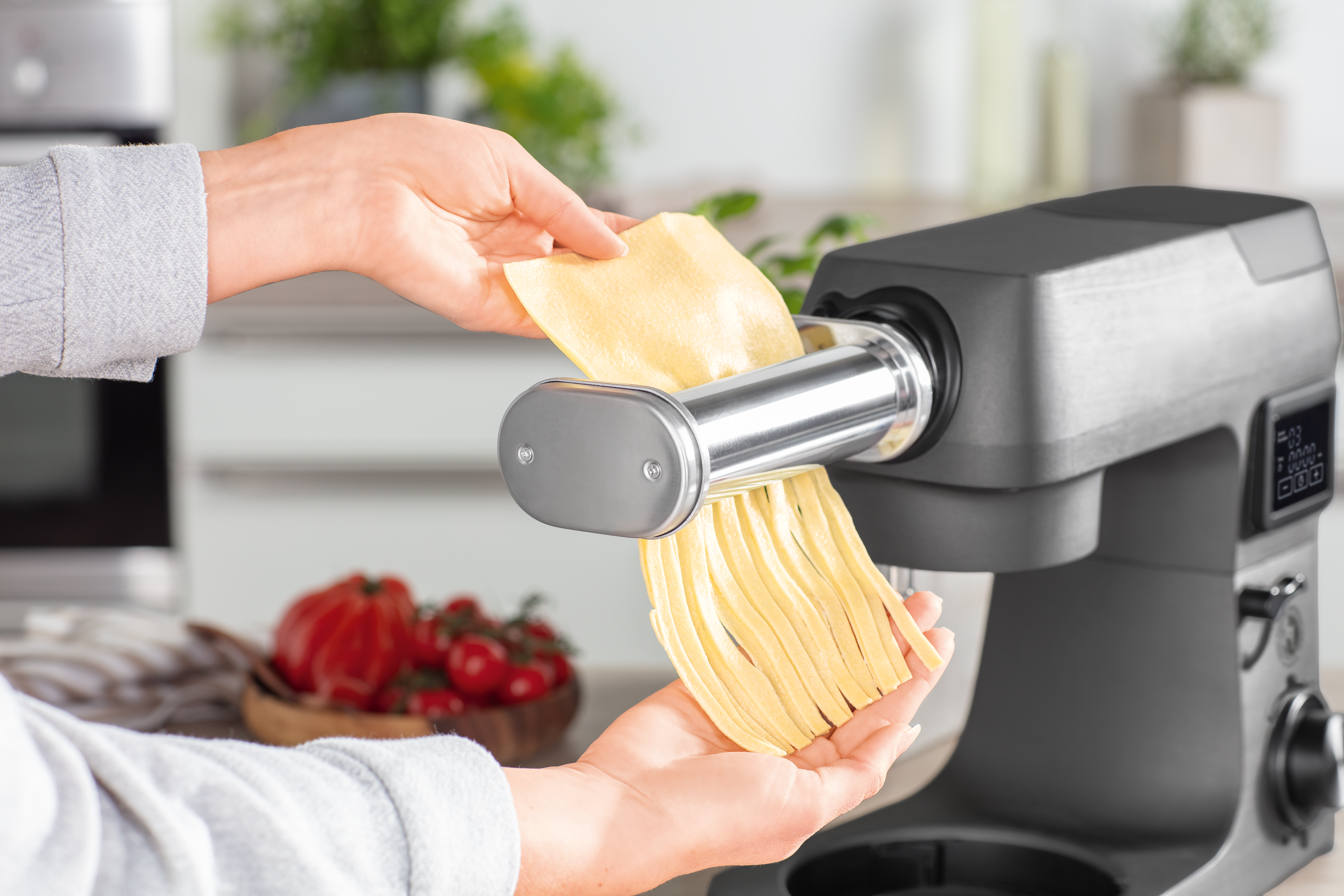 chef-cuisine-pasta-maker-set-3-tlg-lasagne-fettuccine-spaghetti-edelstahl image 5