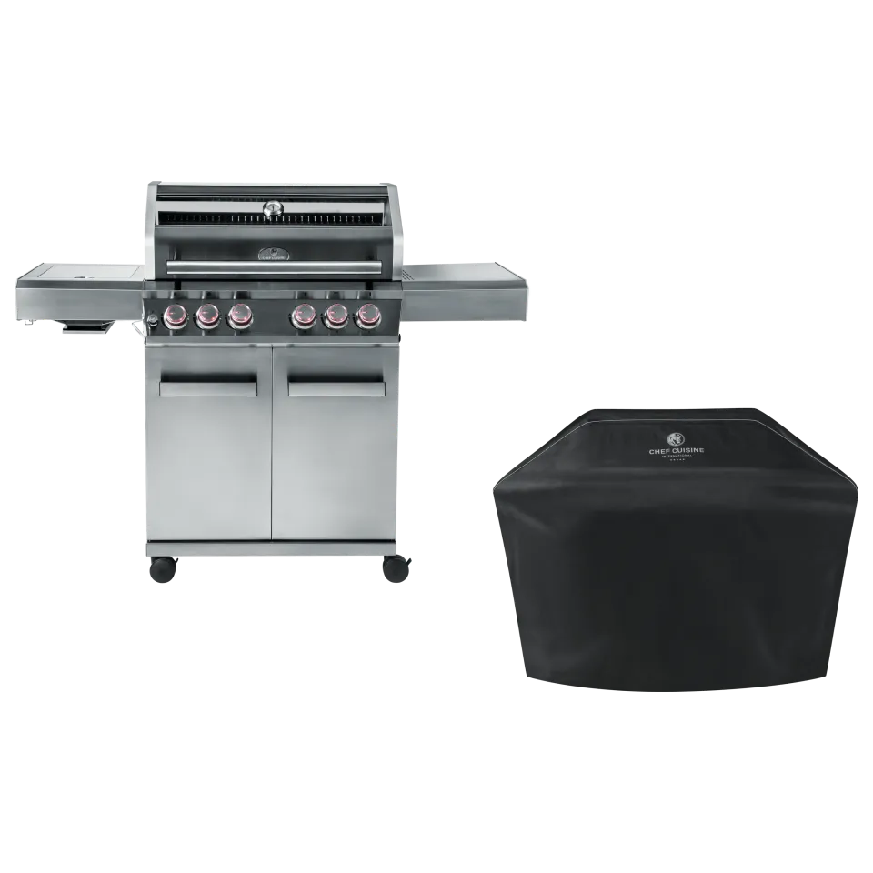 chef-cuisine-grills-bbq-starter-bundle-gasgrill-4-2-mit-haube image 1