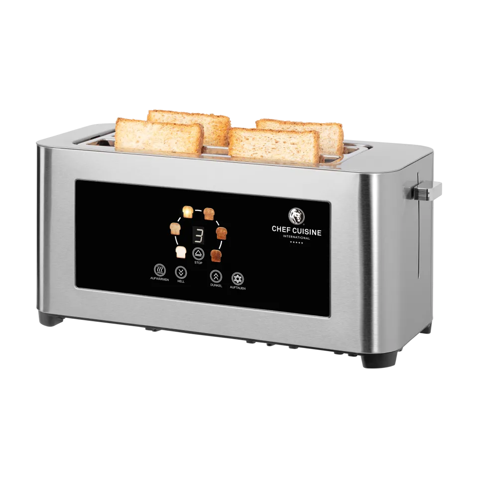 chef-cuisine-toaster-infrarot-langschlitz-toaster-4-scheiben-edelstahl image 1
