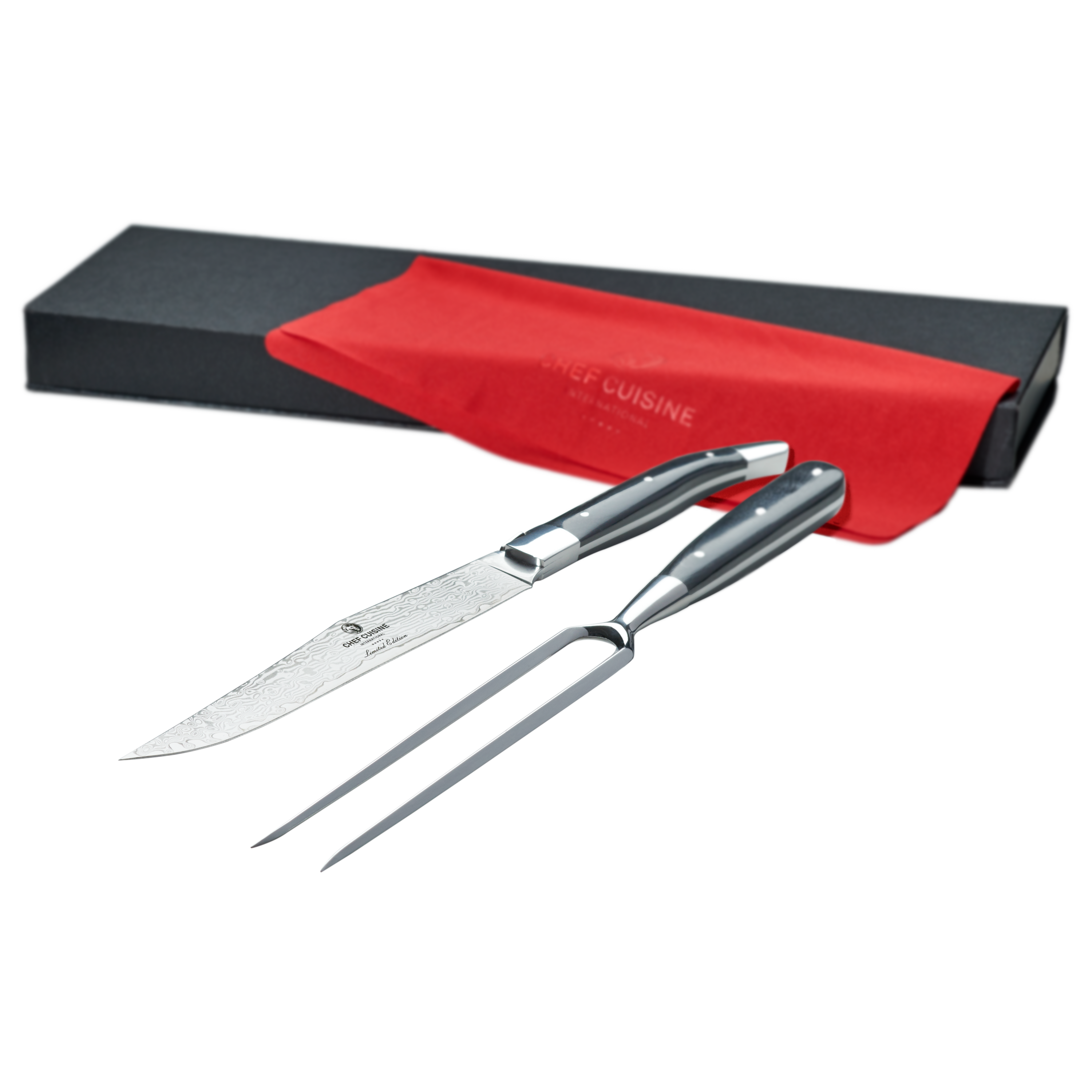 chef-cuisine-damast-tranchier-besteck-2-tlg-pakkaholz-67-lagen image 5