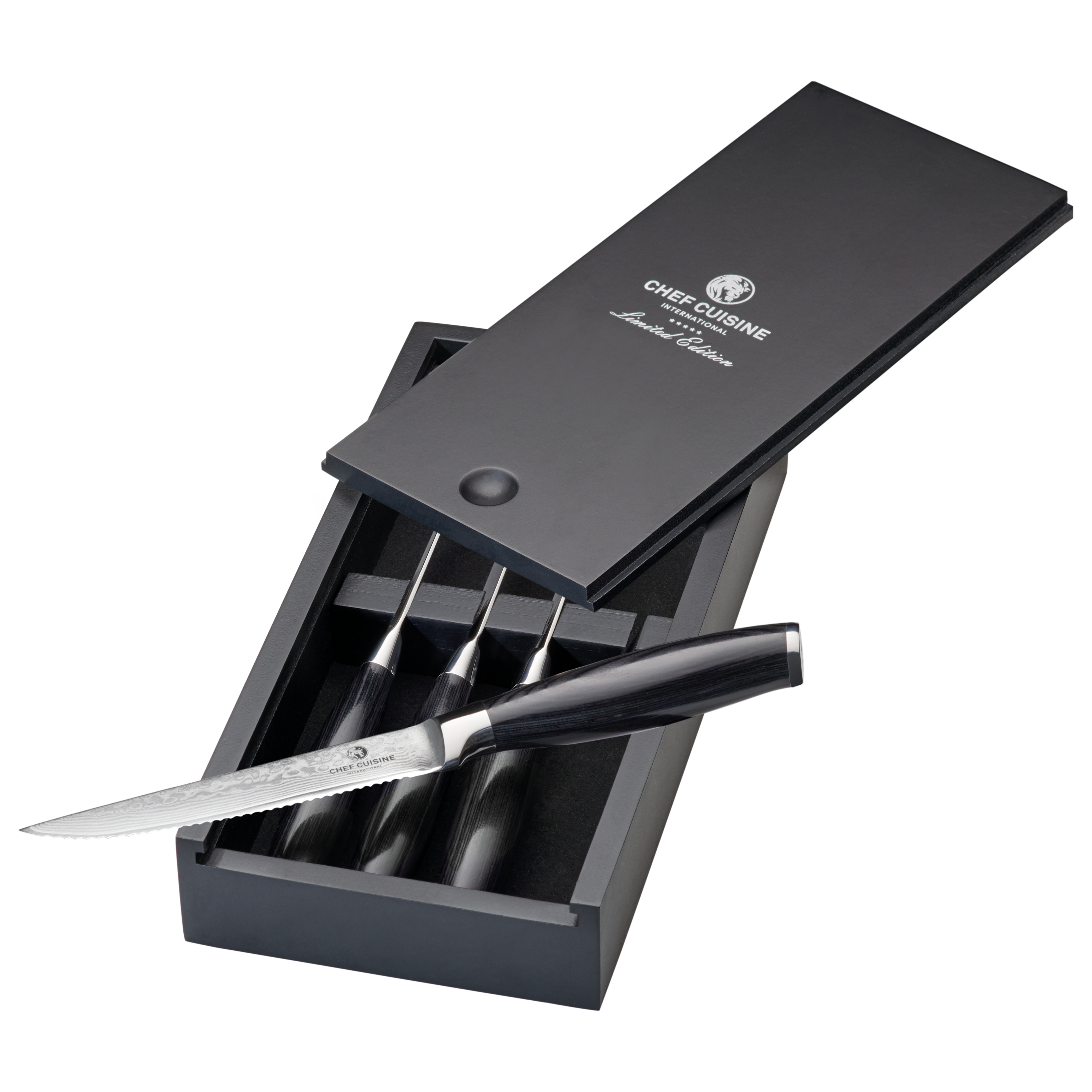 chef-cuisine-damast-steakmesser-4er-set-pakkaholzgriff-67-lagen image 1
