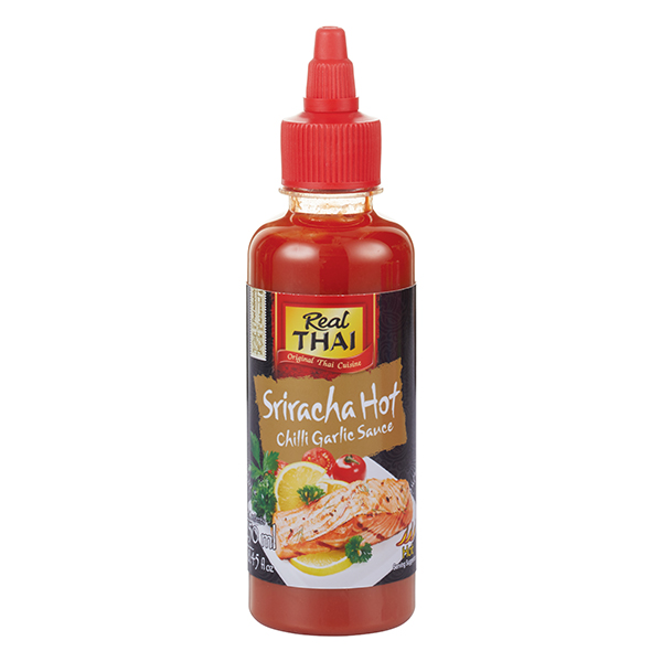 real-thai-sriracha-hot-chili-garlic-sauce-scharf-mit-knoblauch image 2