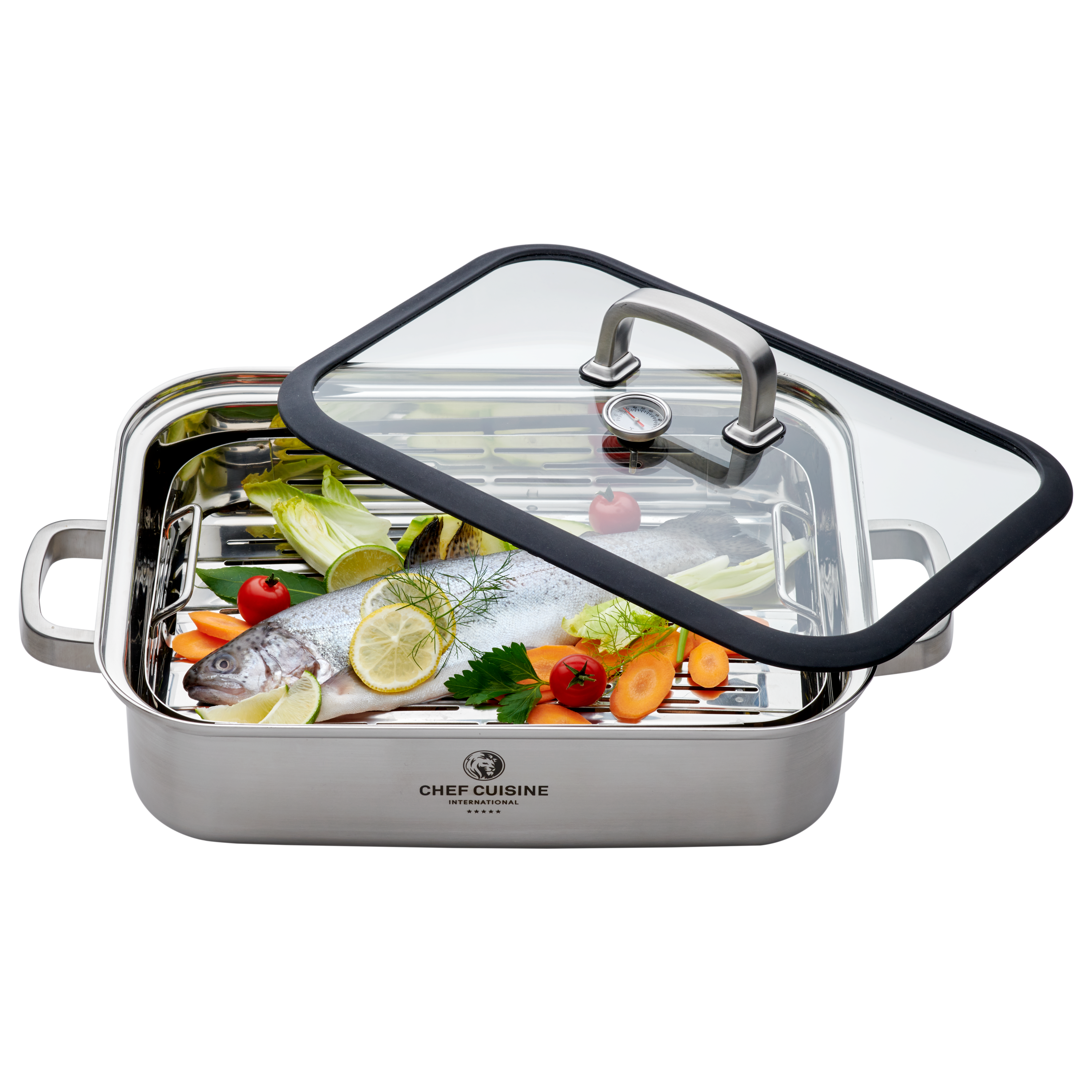 chef-cuisine-br-ter-aroma-dampfgarer-edelstahl-mit-glasdeckel image 3