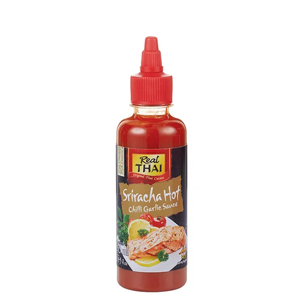 real-thai-sriracha-hot-chili-garlic-sauce-scharf-mit-knoblauch image 1