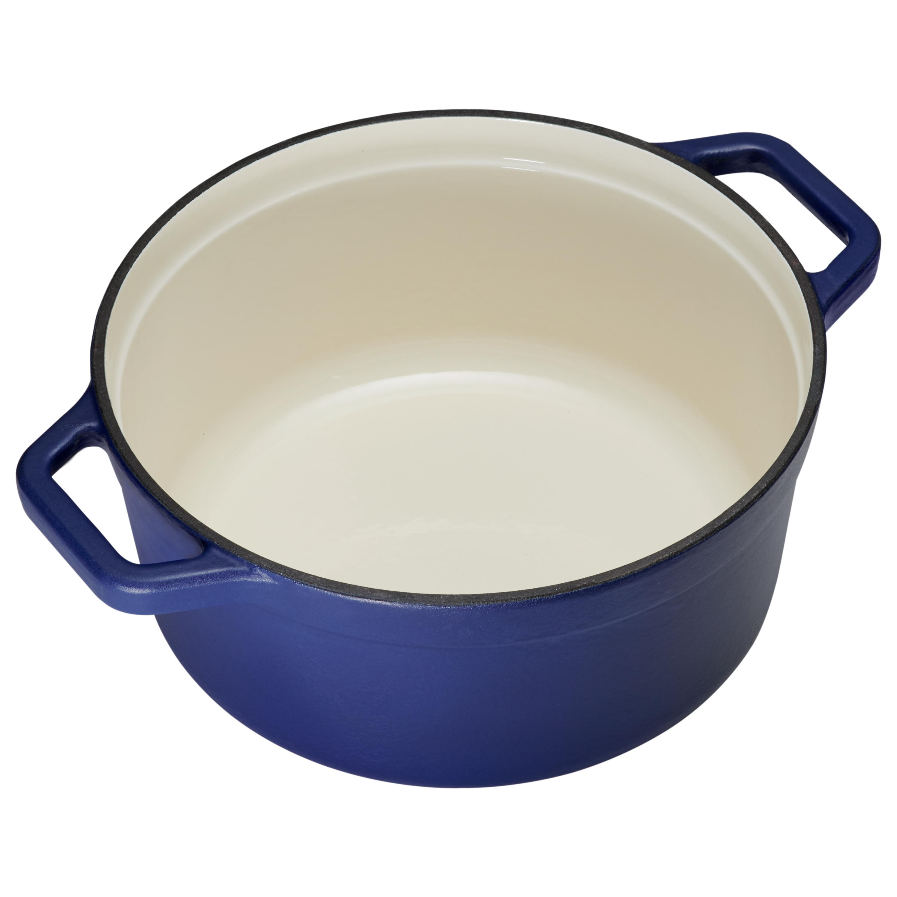 chef-cuisine-gusseiserner-br-ter-24-cm-blau-emailliert-mit-deckel image 3