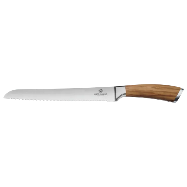 chef-cuisine-olivenholz-serie-brotmesser-eisgeh-rtet-holzgriff image 1