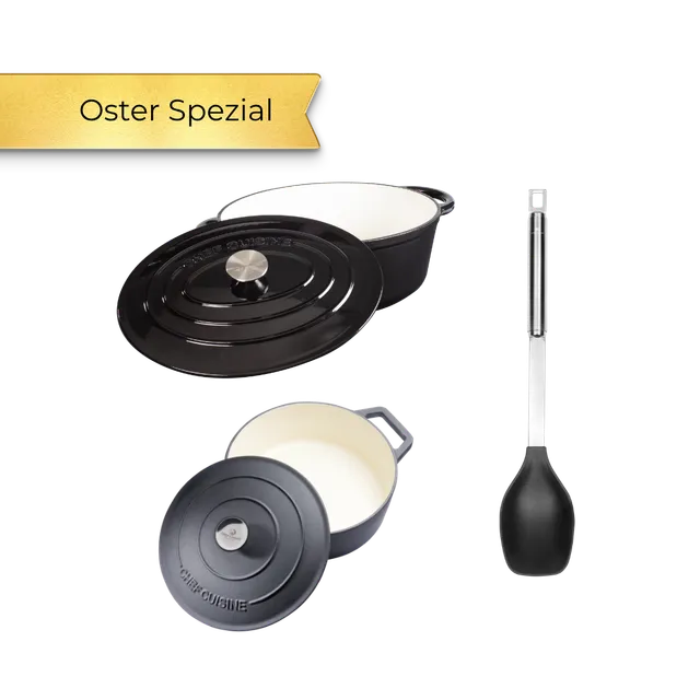 chef-cuisine-gusseisen-festbraten-set-3-tlg-emailliert image 1
