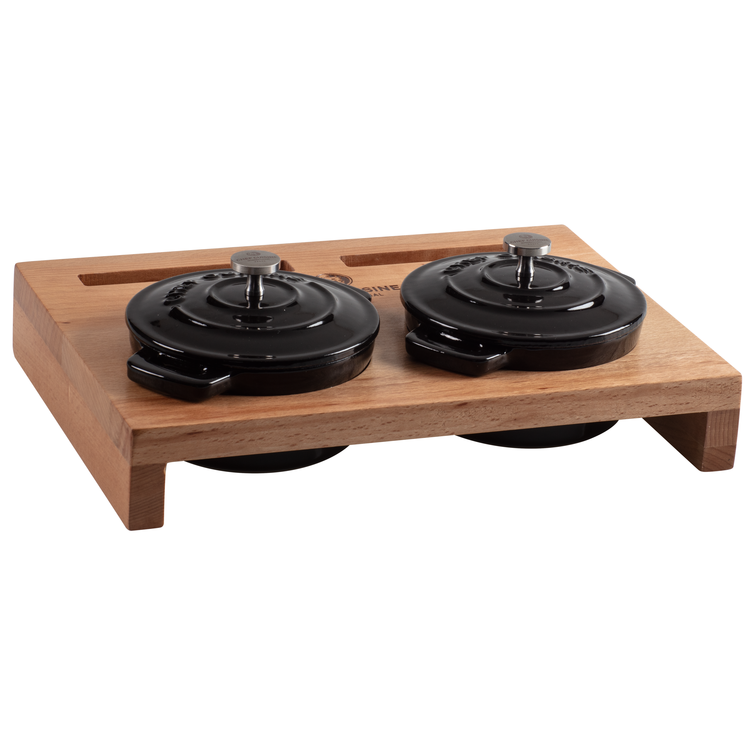 chef-cuisine-gusseisen-mini-cocotte-set-3-tlg-emailliert image 2