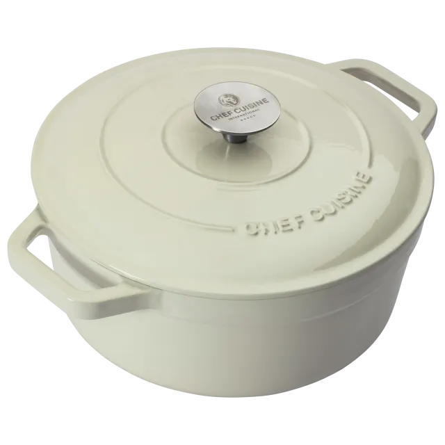 chef-cuisine-gusseisen-br-ter-24-cm-creme-emailliert-mit-deckel image 1