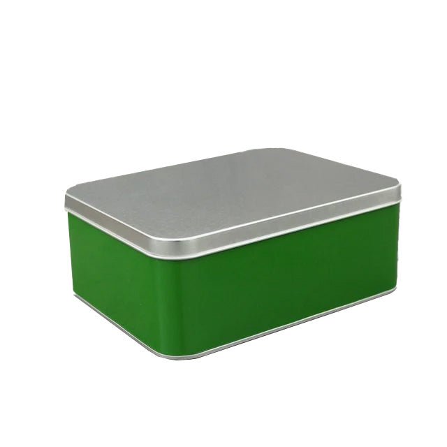 altes-gew-rzamt-geschenkdose-gr-n-blechdose-leer image 3