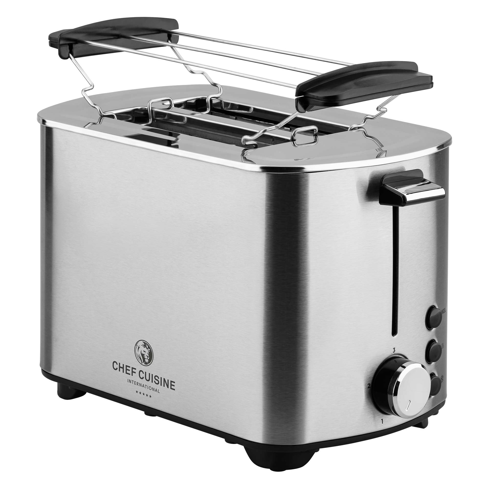 chef-cuisine-toaster-design-edelstahltoaster-2-scheiben-850w image 2
