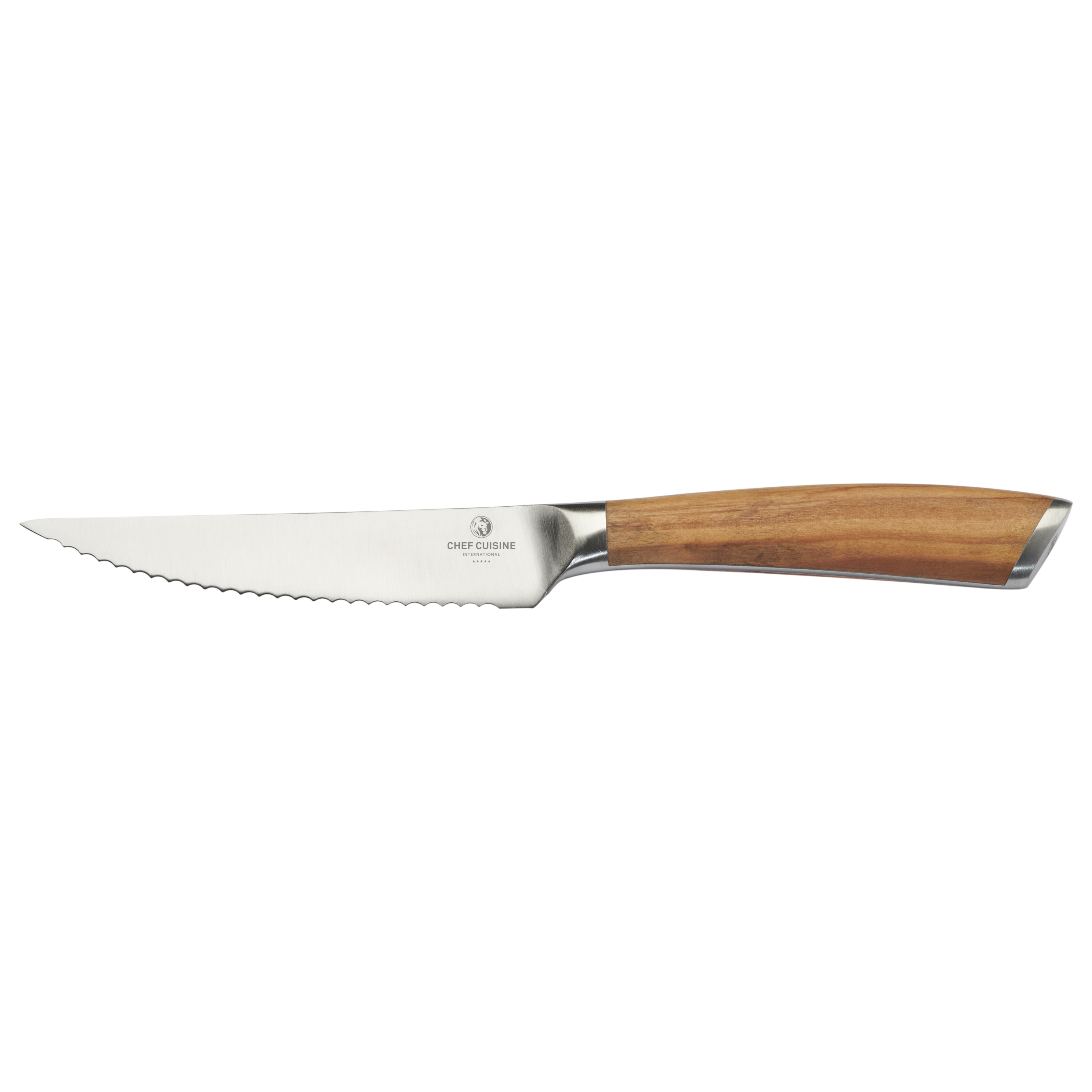 chef-cuisine-olivenholz-steakmesser-2er-set-wellenschliff image 2