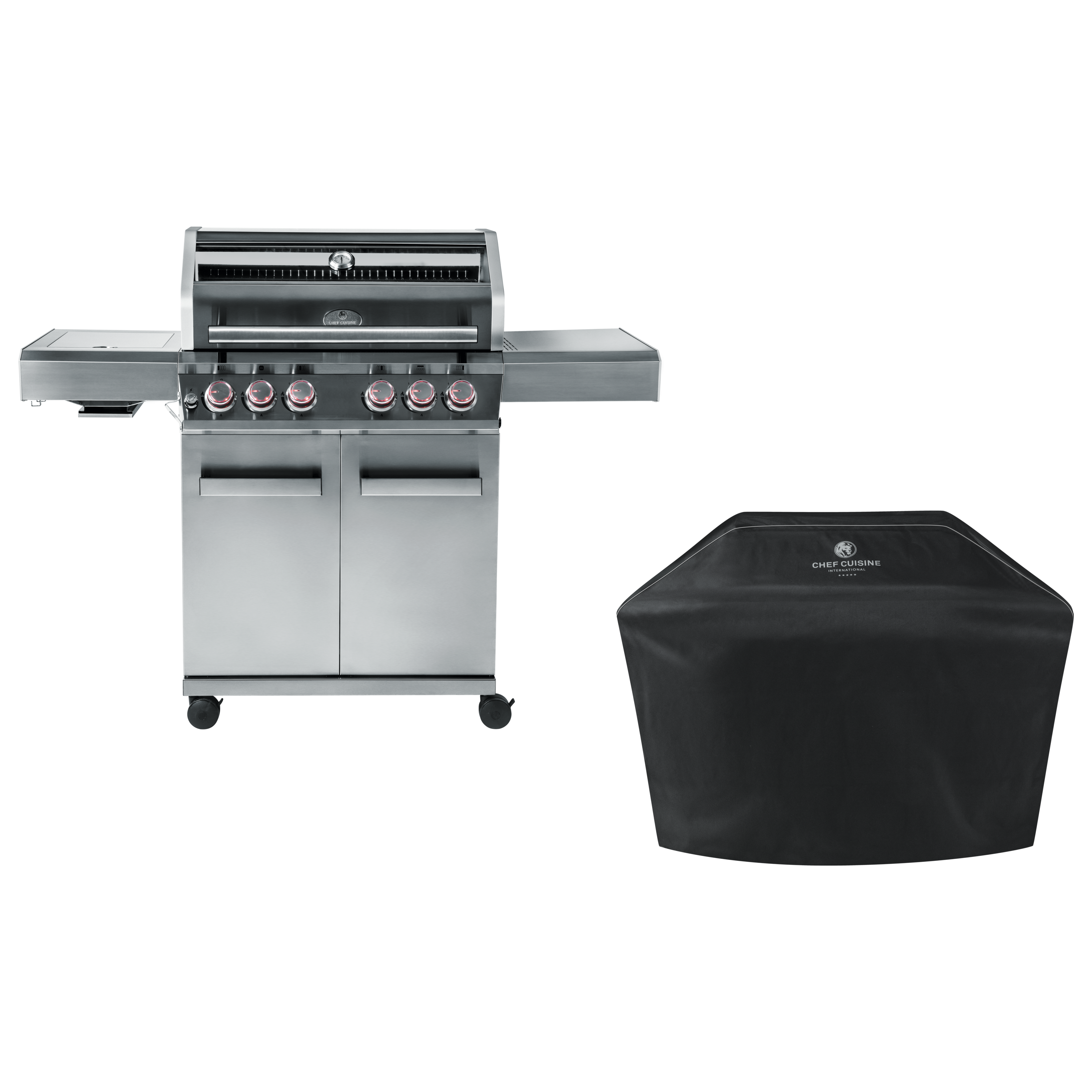 chef-cuisine-grills-bbq-starter-bundle-gasgrill-4-2-mit-haube image 1