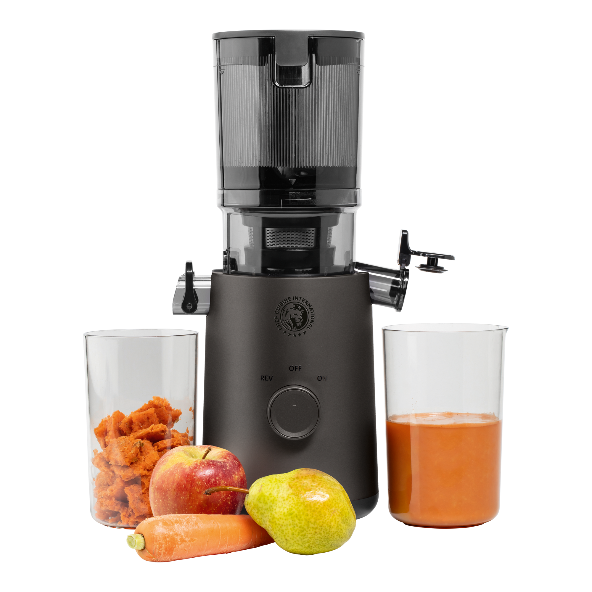 chef-cuisine-entsafter-mixer-slow-juicer-entsafter-leise-kaltpressend image 1