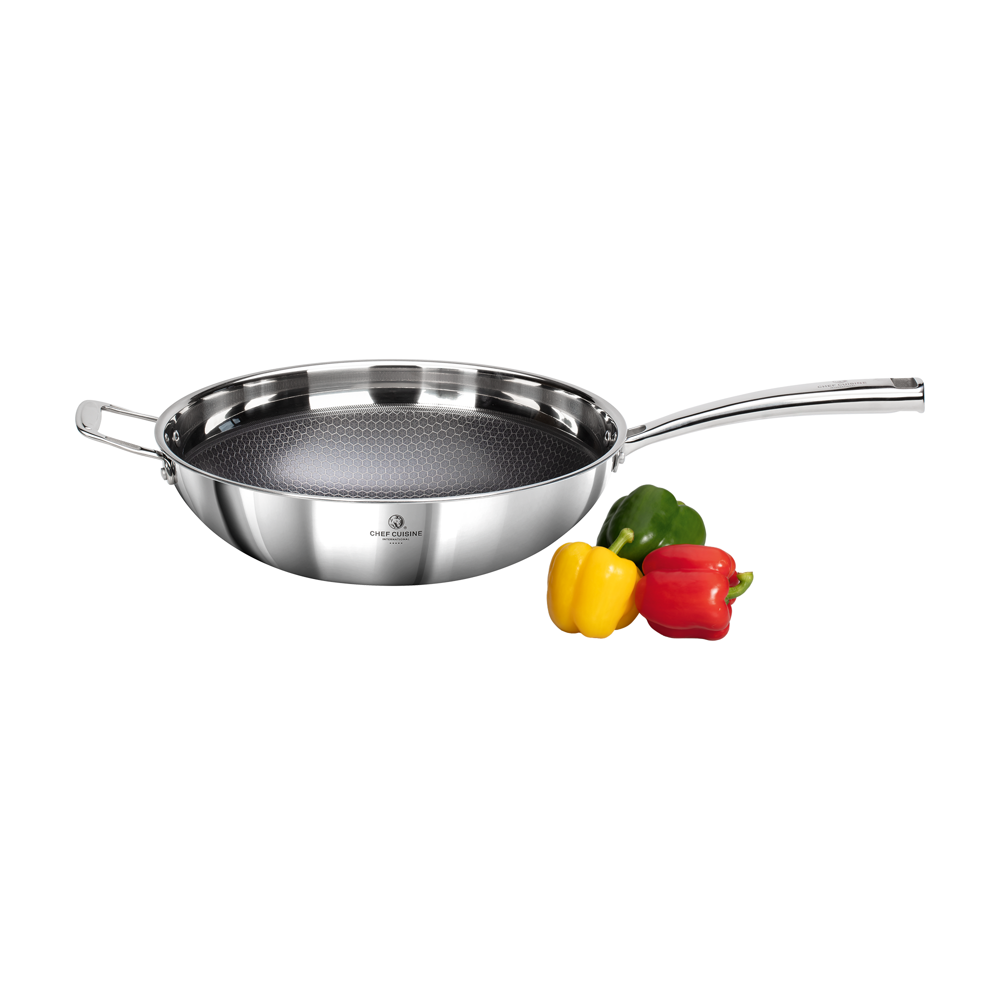 chef-cuisine-honeycomb-wok-keramik-32-cm-induktion-pfas-frei image 1