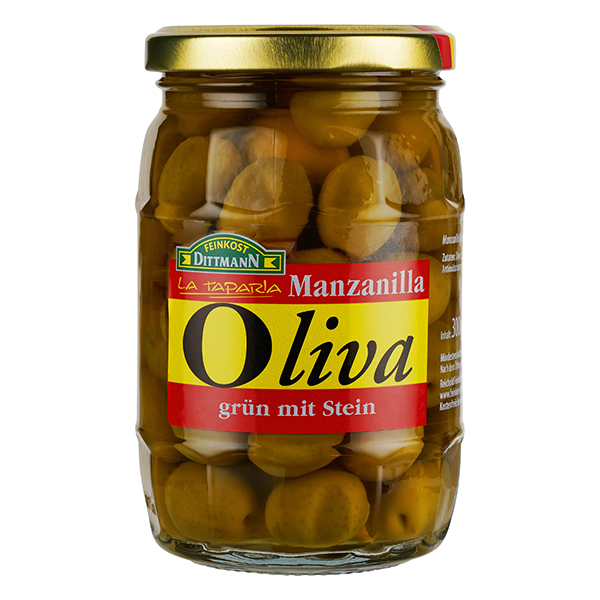 feinkost-dittmann-oliva-manzanilla-oliven-gr-n-mit-stein image 1