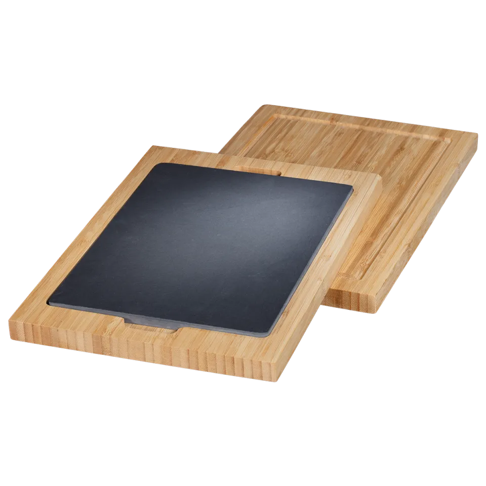 chef-cuisine-servieren-thermo-servierbrett-2er-set-bambus image 1