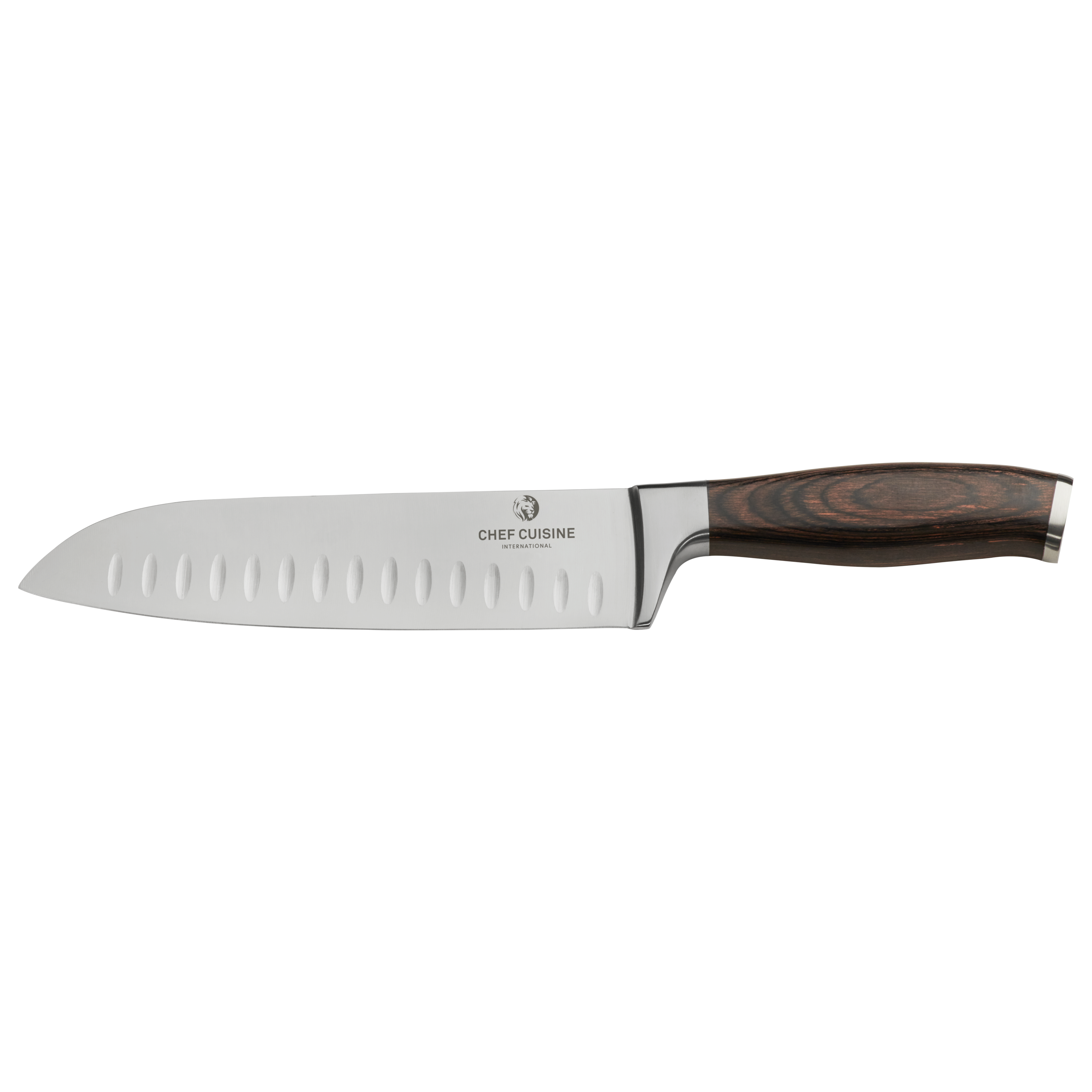 chef-cuisine-pakkaholz-santokumesser-holzgriff-edelstahl image 1