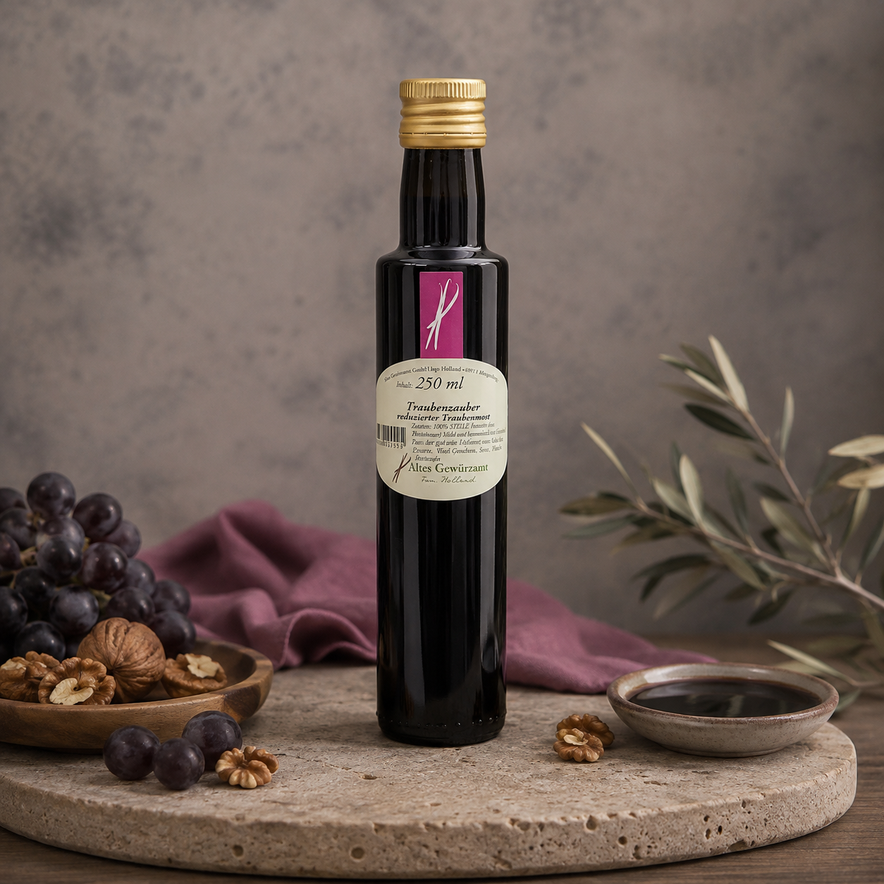 altes-gewu00fcrzamt-traubenzauber-traubensirup-fu00fcr-ku00e4se-dessert image 2