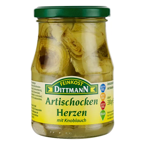 feinkost-dittmann-artischockenherzen-knoblauch-eingelegt image 1