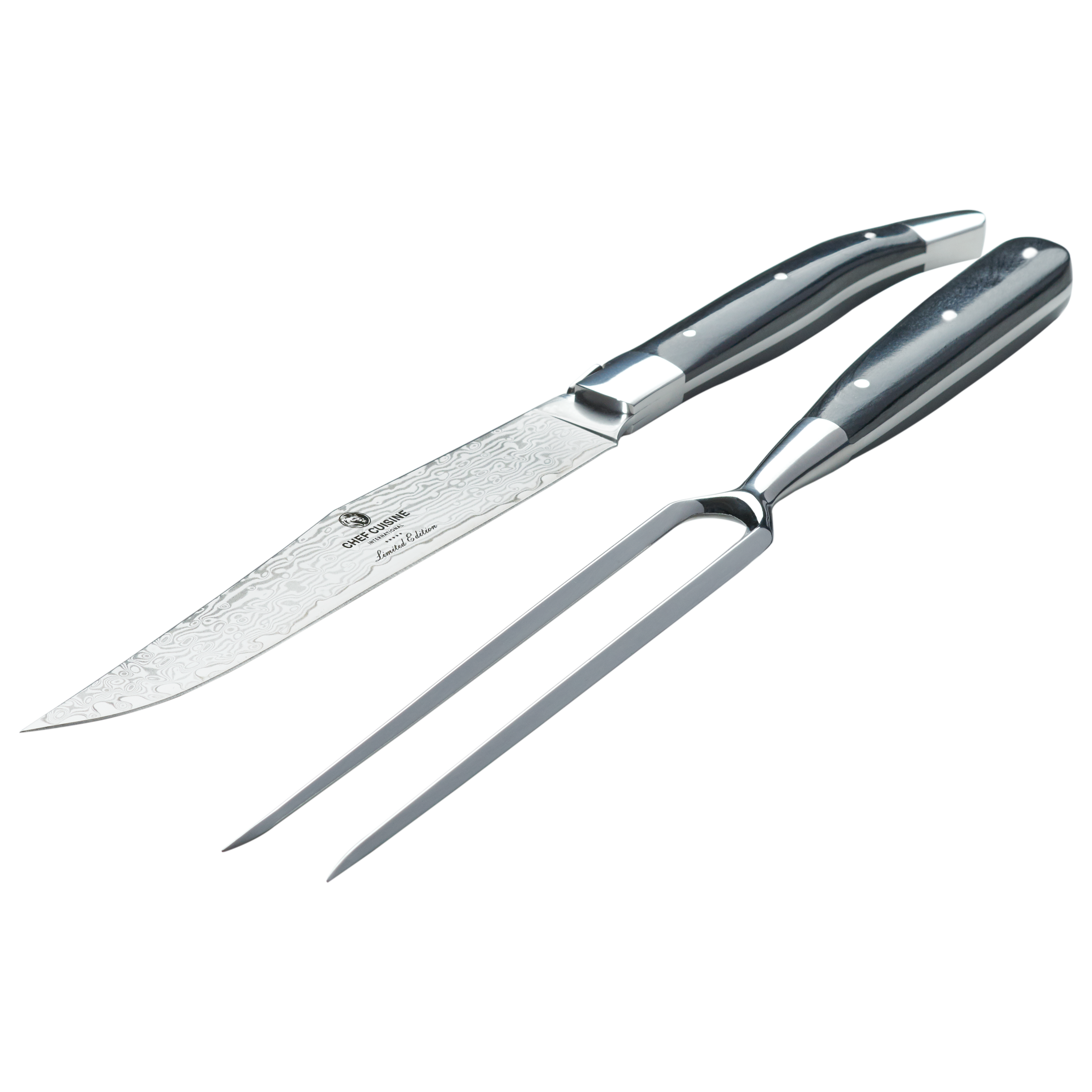 chef-cuisine-damast-tranchier-besteck-2-tlg-pakkaholz-67-lagen image 6